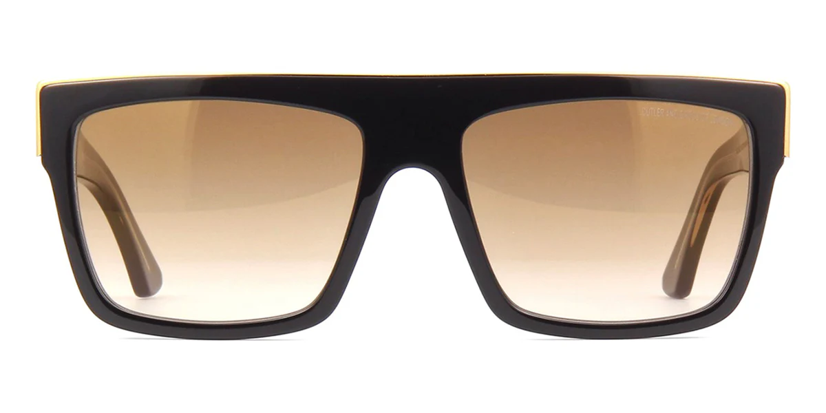 Cutler and Gross Sun 1354 01 Black with Gold Band - Image 2