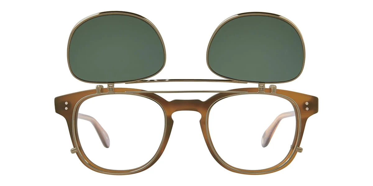 Garrett Leight Langley Clip 5156 G/EM Flip-Up Clip On - As Seen On Tadanobu Asano - Image 2