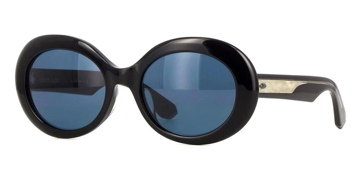 Garrett Leight Mr. Leight Portia S ML2053 BK-GM/BLUOPL Limited Edition - As Seen On Pamela Anderson