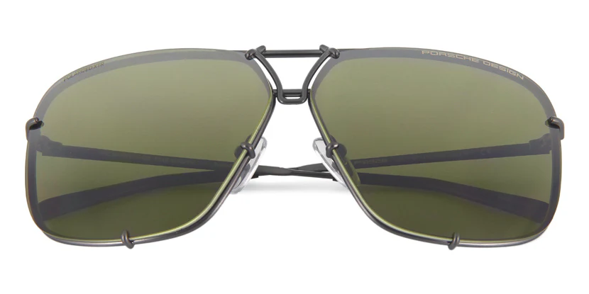 Porsche Design 8928 A Gunmetal Frame With Green VisionDrive Polarised XTR Lenses - Image 6