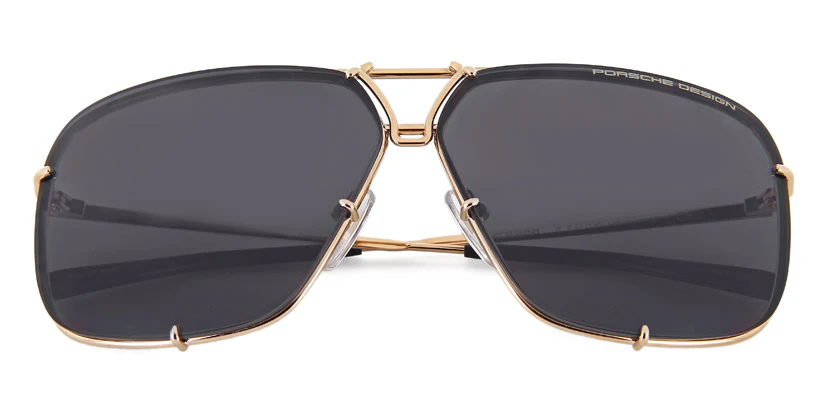 Porsche Design 8928 B Gold Frame With Brown Interchangeable Lenses - Image 7