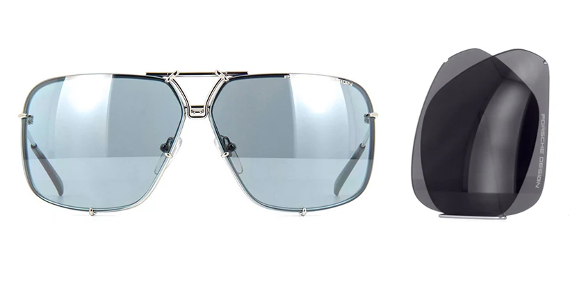 Porsche Design 8928 C Palladium Frame With Blue Interchangeable Lenses - As Seen On LL Cool J - Image 2