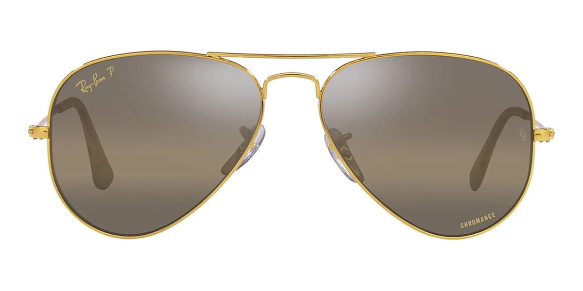 Ray-Ban Aviator Large Metal RB 3025 9196/G5 Chromance Polarised - As Seen On Sandra Bullock - Image 2