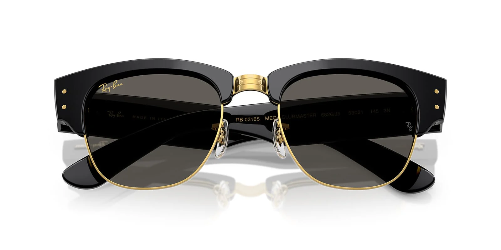 ASAP Rocky Blacked Out Collection Ray-Ban Mega Clubmaster RB 0316S 6826/J5 - As Seen On Jung Hae-in & ASAP Rocky - Image 4