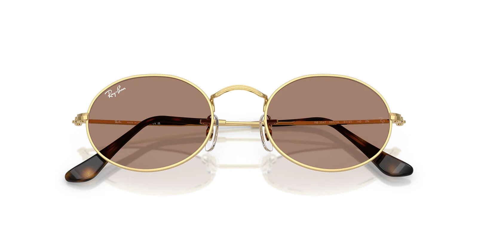 Ray-Ban Oval RB 3547 001/1A - As Seen On Antonio Giovinazzi & Lewis Hamilton - Image 4